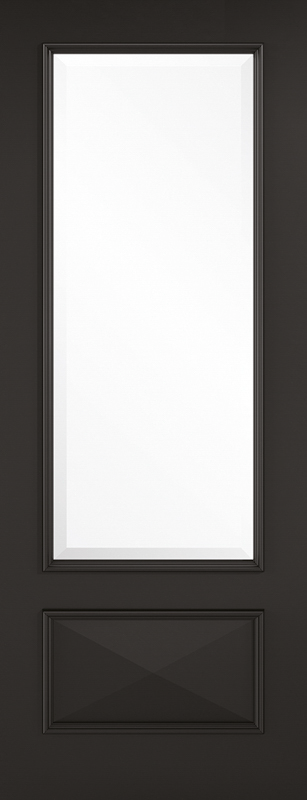 Black Knightsbridge Primed Glazed 1 Light Internal Door - The Wooden Door Company