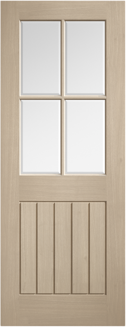 Blonde Oak Mexicano Pre-Finished Glazed Internal Door - The Wooden Door Company