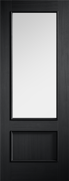 Charcoal Black Murcia Pre-Finished Glazed Internal Door - The Wooden Door Company