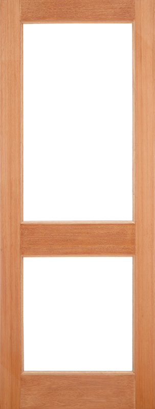 Hardwood 2XGG Mortice & Tenon Unfinished External Door - The Wooden Door Company