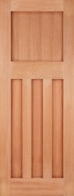 Hardwood DX30 Style Unfinished External Door - The Wooden Door Company