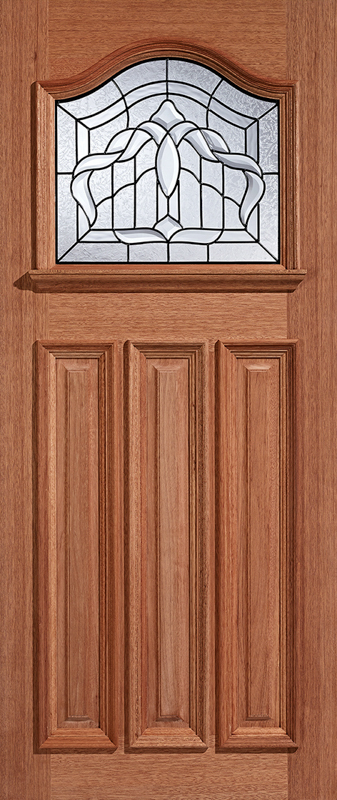 Hardwood Estate Crown Unfinished Glazed 1 Light External Door - The Wooden Door Company