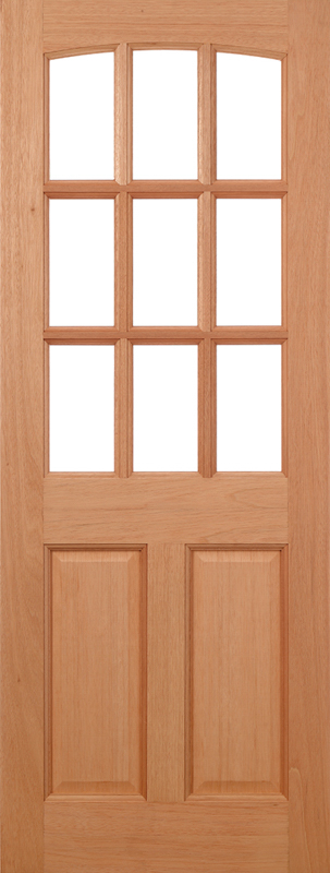 Hardwood Georgia Dowelled Unfinished External Door - The Wooden Door Company