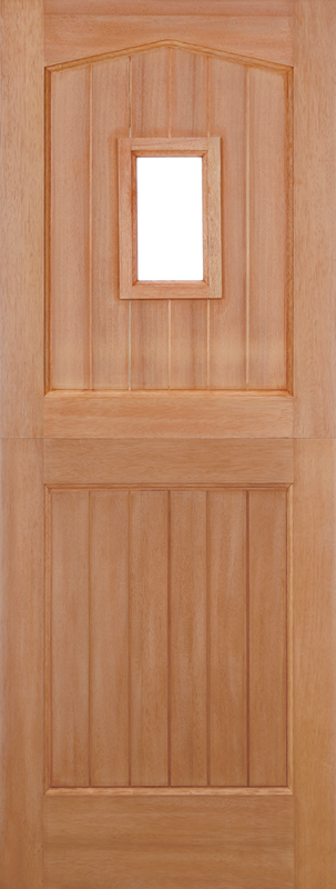 Hardwood Stable Unfinished Glazed 1 Light Mortice & Tenon External Door - The Wooden Door Company