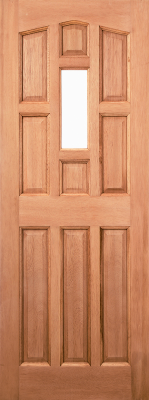Hardwood York Unfinished Unglazed 1 Light Mortice & Tenon External Door - The Wooden Door Company