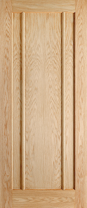 Oak Lincoln Unfinished FD30 Fire Door - The Wooden Door Company