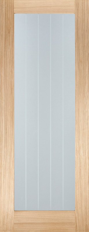 Oak Mexicano Pattern 10 Unfinished Glazed Internal Door - The Wooden Door Company