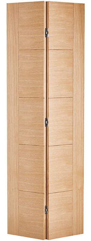 Oak Vancouver Bi-Fold Pre-Finished Internal Door - The Wooden Door Company