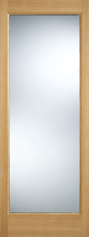 Pattern 10 Unfinished Glazed 1 Light External Door - The Wooden Door Company