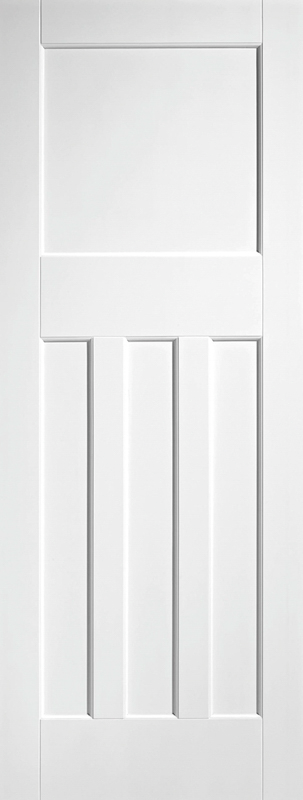 White DX 1930s Style Primed FD30 Fire Door - The Wooden Door Company