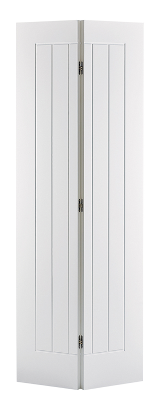White Mexicano Bi-Fold Primed Internal Door - The Wooden Door Company
