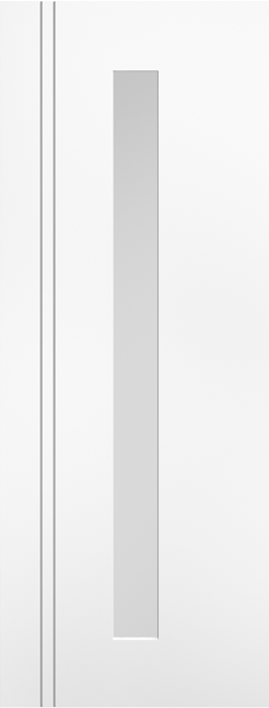 White Sierra Blanco Long Light Pre-Finished Glazed Internal Door - The Wooden Door Company