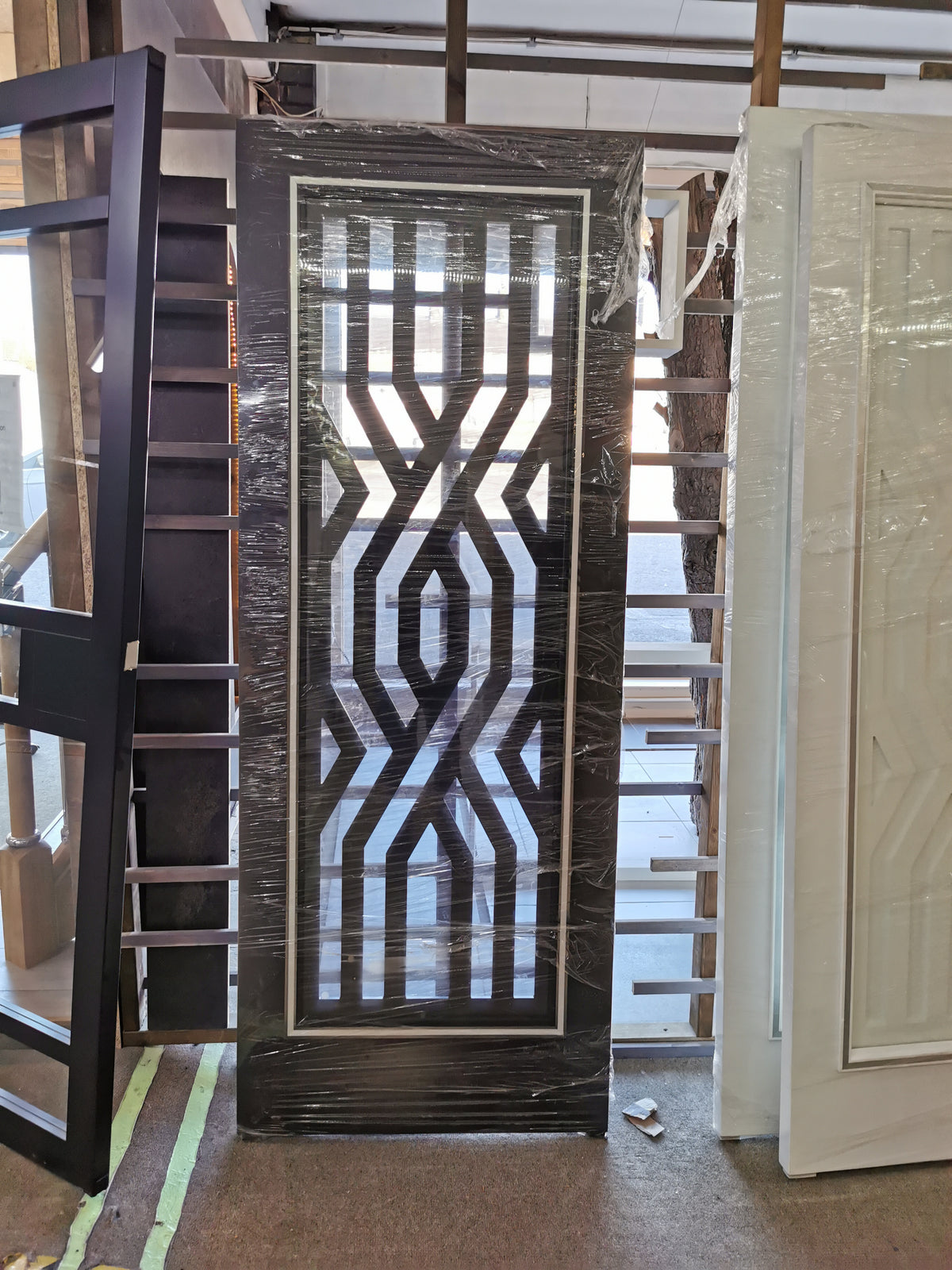 Atlas Bespoke Fretwork door - workshop