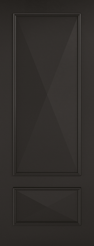 Black Knightsbridge 2 Panel Primed Internal Door - The Wooden Door Company