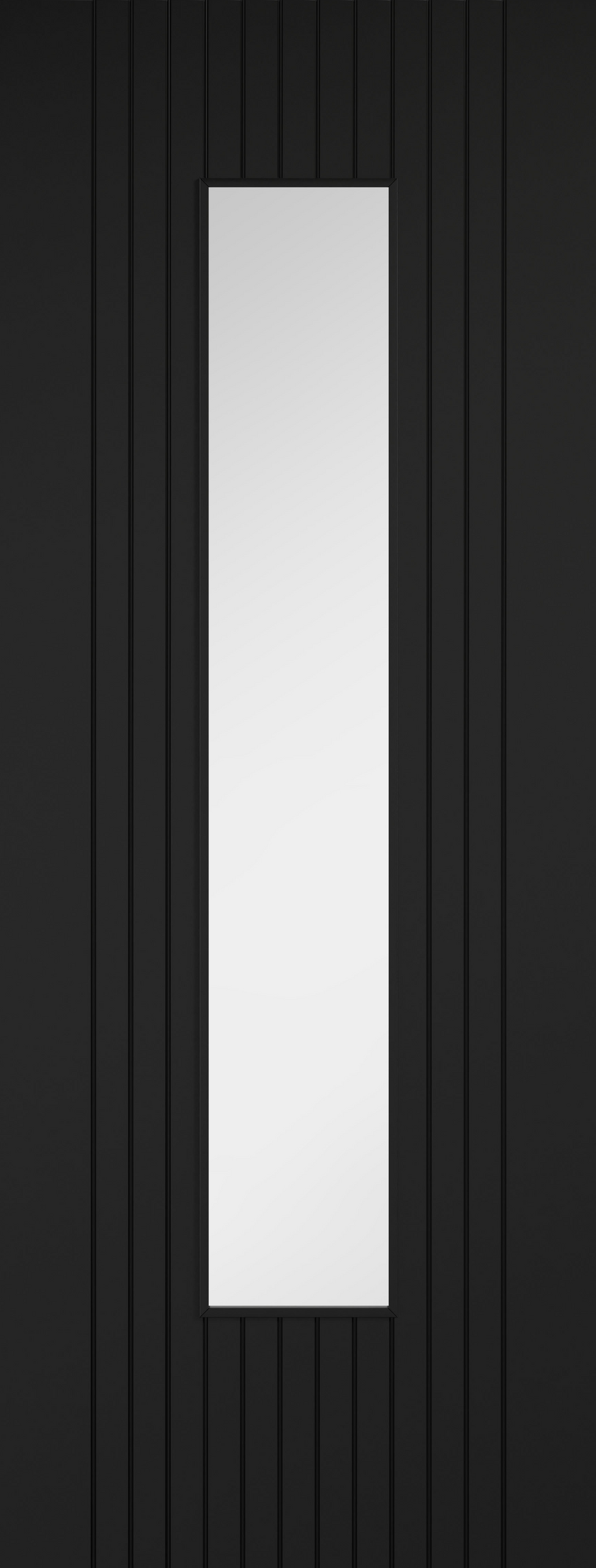 Black Laminate Sydney Pre-Finished Glazed Internal Door - The Wooden Door Company