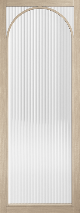 Blonde Oak Melrose Pre-Finished Reeded Glazed Internal Door - The Wooden Door Company