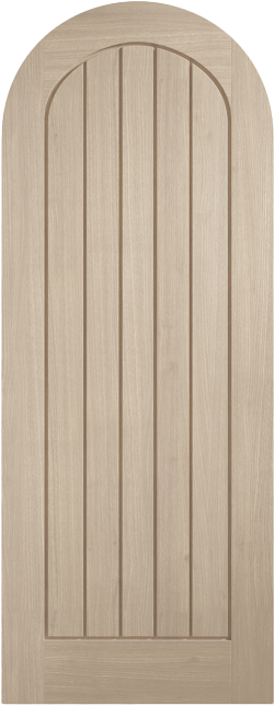 Blonde Oak Mexicano Arched Pre-Finished Internal Door - The Wooden Door Company