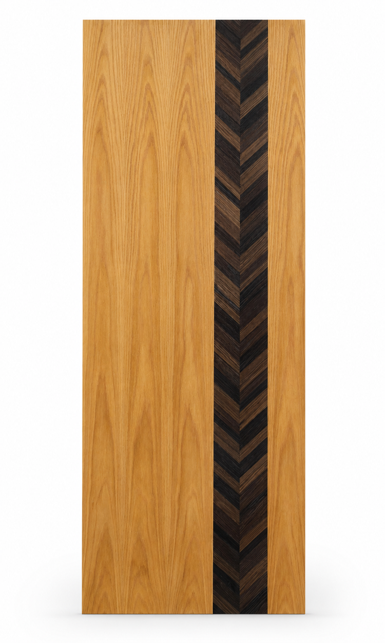 Bespoke Chevron Oak Door