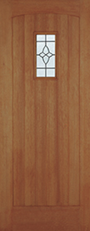 Hardwood Cottage Unfinished Glazed 1 Light External Door - The Wooden Door Company