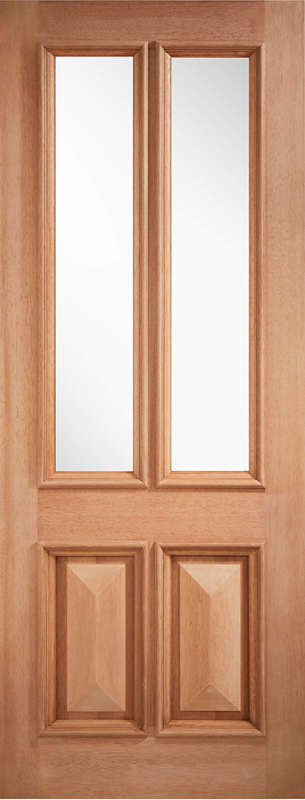 Hardwood Islington Unfinished Unglazed External Door - The Wooden Door Company