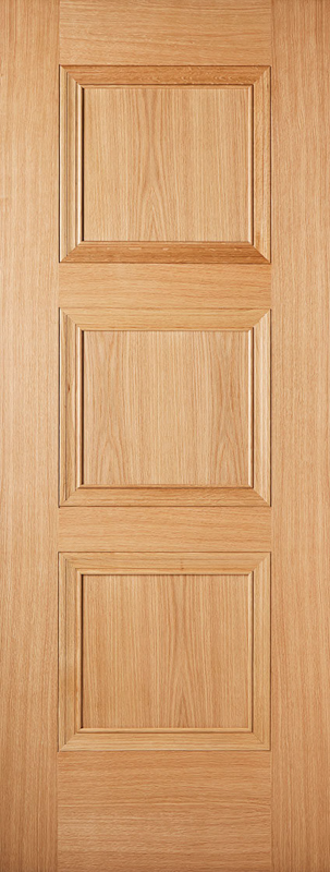 Oak Amsterdam Pre-Finished FD30 Fire Door - The Wooden Door Company
