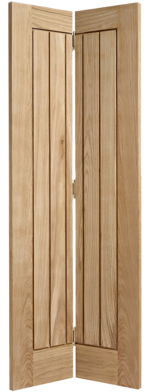 Oak Mexicano Bi-Fold Pre-Finished Internal Door - The Wooden Door Company