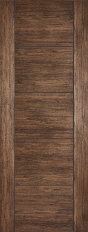 Walnut Laminate Vancouver Pre-Finished FD30 Fire Door - The Wooden Door Company
