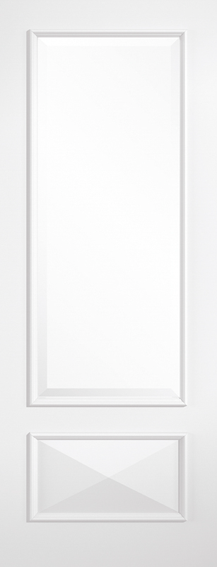 White Knightsbridge Primed Glazed 1 Light Internal Door - The Wooden Door Company