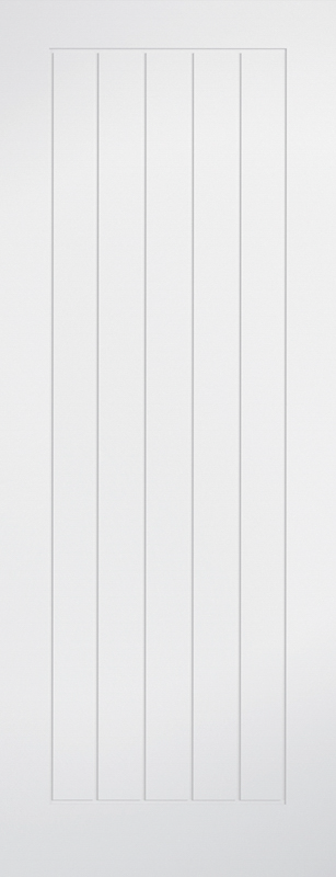 White Mexicano Primed FD30 Fire Door - The Wooden Door Company