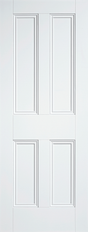 White Nostalgia 4 Panel Primed Internal Door - The Wooden Door Company