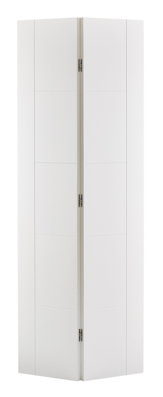 White Vancouver Bi-Fold Primed Internal Door - The Wooden Door Company